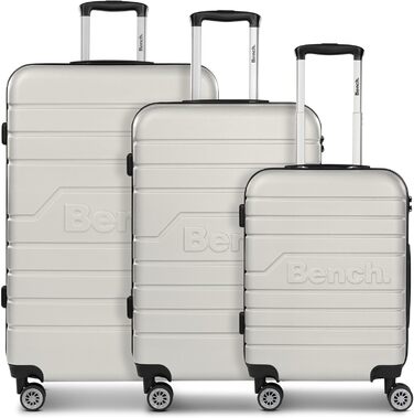 Набір валіз Hartgepäck Seattle 3 шт. | Валізи з ABS, 4 колеса, TSA-замок | Stone-grey