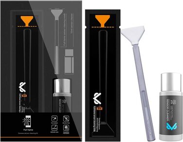 Набір для чищення сенсора камери VSGO (12 шт.) з розчином 10 мл, сухими стікерами для CCD/CMOS, для Nikon, Sony, 24 мм