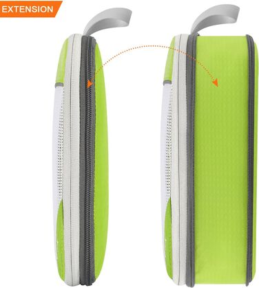 Органайзери для валізи Gonex 6 шт. - набір кубиків для пакування, зелені