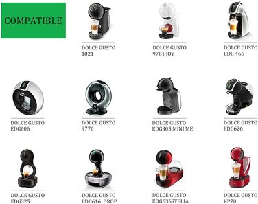 i Cafilas Reusable Capsule for Dolce Gusto, Capsule Filter, compatible with Dolce Gusto, with coffee spoon, brush (Tamper + Capsule)