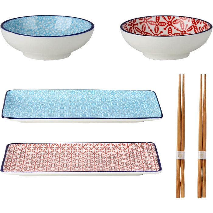 Набір посуду Vancasso HARUKA Sushi Set для суші (2 персони), порцеляна, Японія