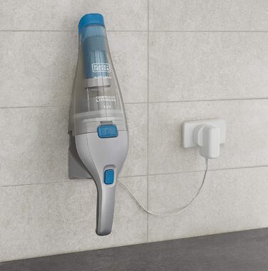 Акумуляторний пилосос ручний BLACK+DECKER Dustbuster 7.2V (NVC215W) - безмішковий, з насадкою та зарядним пристроєм