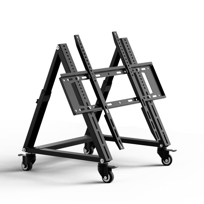 Мобільна підставка для телевізора з колесами, регульована по висоті, VESA 900x600, до 65 дюймів