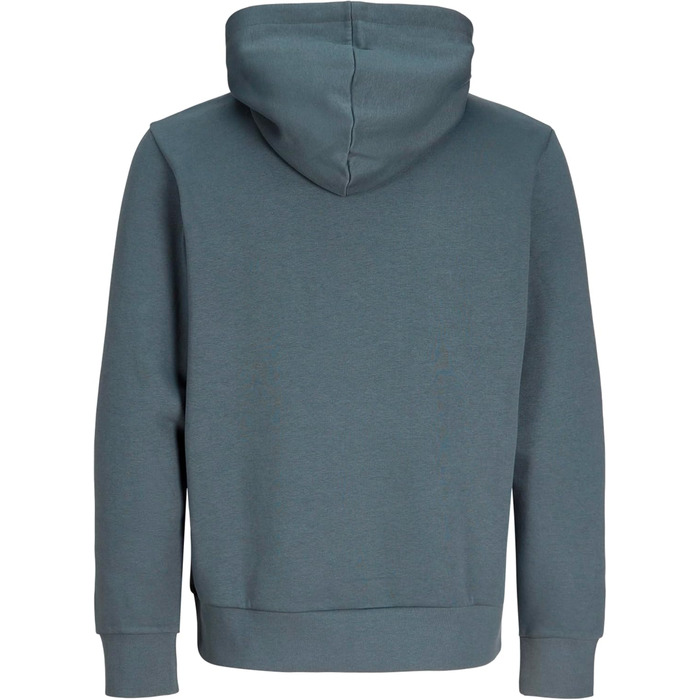 Чоловічий худі Jack & Jones Regular Fit JJEADRIAN з принтом, колір Turbulence (сіро-зелений), Smart Casual