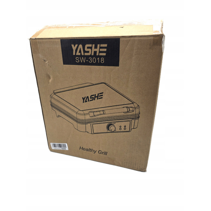 Електричний гриль для паніні Yashe SW-3018, сріблястий/сірий, 1800 Вт