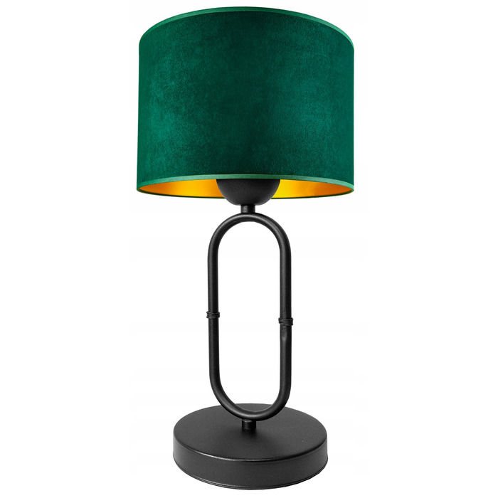 Стильна настільна нічна лампа з велюровим абажуром у сучасному стилі лофт, LED