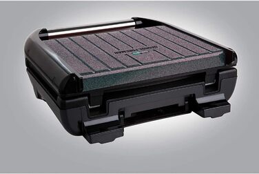 George Foreman Contact Grill & Panini/Sandwich Maker - 24x17cm - 3 Portions - Steel Red - Reduces Up to 42% Fat
