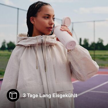Термопляшка Stanley IceFlow Twist Flip 0.47л, Rose Quartz — герметична, зі сталі, для напоїв