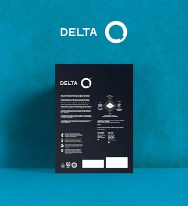 Кавові капсули Delta Q DeQafeinatus, мелена кава без кофеїну, інтенсивність 8, для кавомашин Delta Q, 100 капсул — Еспресо з горіховими та фруктовими нотками