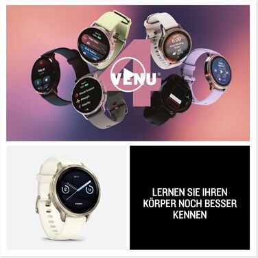 Розумний годинник Garmin Venu 4 - фітнес-трекер з AMOLED-дисплеєм 1,4