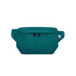 Чоловіча та жіноча поясна сумка PP-Berlin з корду, ручної роботи, веганська, 3 відділення, Made in Germany, для повсякденного використання, можна носити як через плече (Petrol)