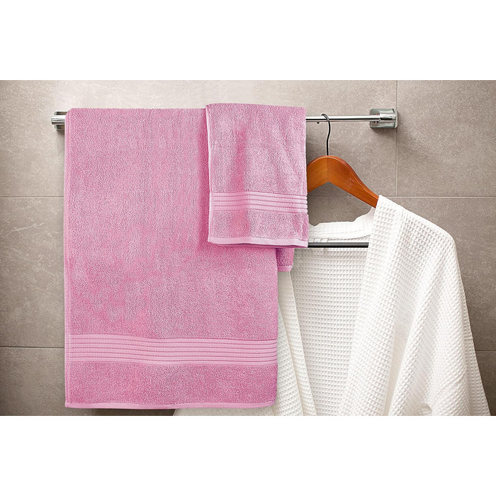 Набір рушників для ванни Utopia Towels, 100% бавовна, 8 предметів (2 великі, 2 ручні, 4 маленькі), м'які та гігроскопічні