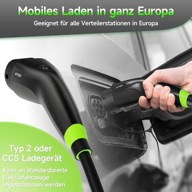 Кабель зарядного пристрою для електромобіля Schuko 6м 3.68kW 6-16A (Тип 2), EV, KS10-01, KS10-3.6kW