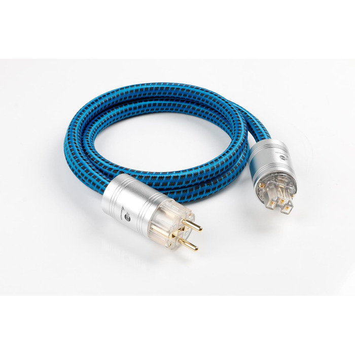 HiFi мережевий кабель Boaacoustic BB-007, аудіофільний High-End кабель живлення Schuko (EU), 2м для підсилювача, DVD, декодера та сабвуфера