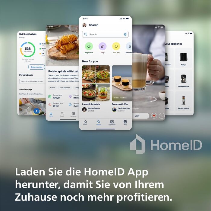 Фритюрниця без олії Philips Essential Airfryer 4,1 л, чорна, Rapid Air, контроль температури, додаток HomeID