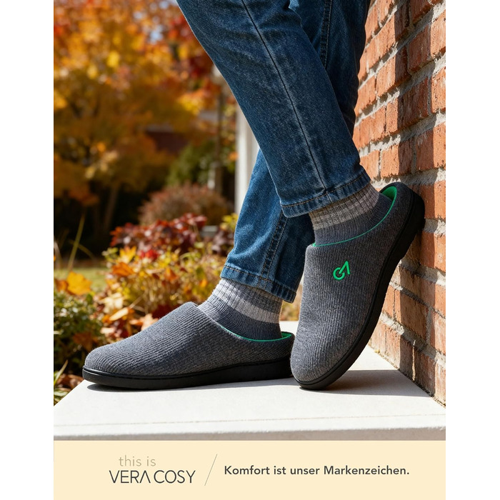 Чоловічі халапи VeraCosy з пам'яті піни, двоколірні, 44/45 EU, зелені