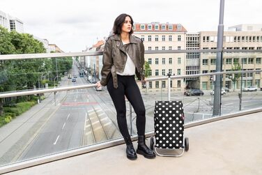 Тролей Reisenthel Shopping Trolley Dots White - Легкий та місткий тролей для покупок, білий