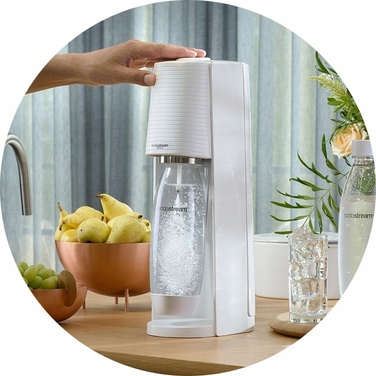 Сифон для газування води SodaStream Terra, білий (3 пляшки + балон CO2)