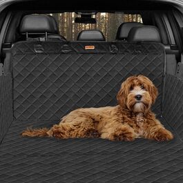 Захист для багажника автомобіля від бруду та подряпин для собак, водонепроникний, з захистом бокових стінок та краю, універсальний, 174 x 190 см (Чорний)