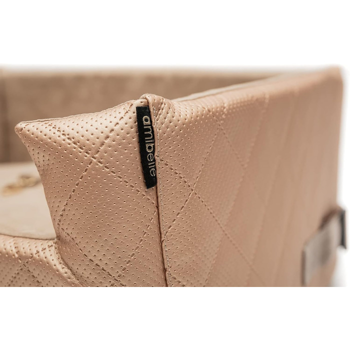 Автокрісло для собак та котів | Чорний велюр | Розміри M (47x40 см)