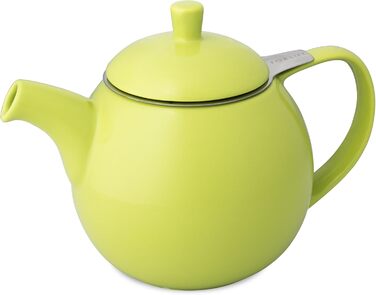 FORLIFE Curve Teapot with Infuser, 625 ml 24-Ounce / 710 ml lime