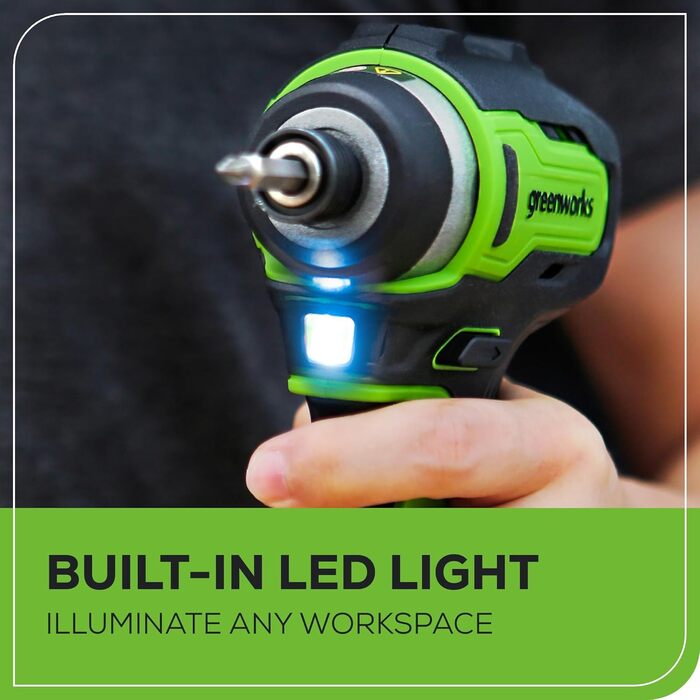 Greenworks GD24SDS2 акумуляторний дриль-ударний SDS безщітковим мотором, 0-1000 об/хв, 0-4500 уд/хв, 2 Джоулі ударної сили, БЕЗ акумулятора та зарядного пристрою, 3 роки гарантії