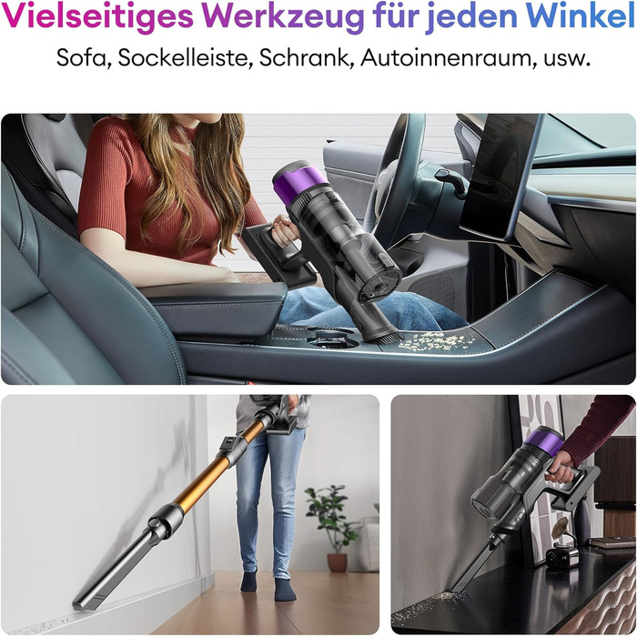 Бездротовий акумуляторний пилосос Ultenic U20, 55000Pa, 600W, 60 хвилин, GreenEye, Anti-Tangle, для твердих поверхонь, килимів, шерсті тварин