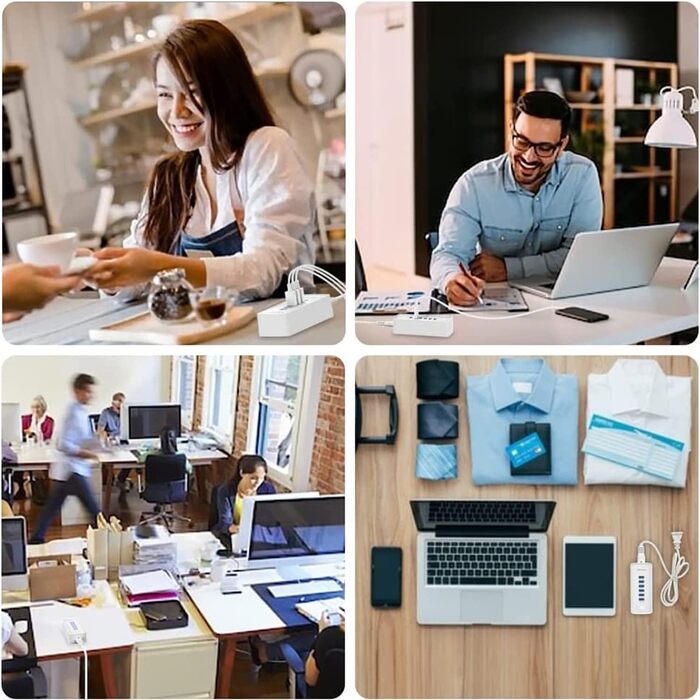 USB-зарядний пристрій 20 портів, портативна станція швидкої зарядки для iPhone, iPad, Samsung, Google, Xiaomi, Huawei та інших пристроїв