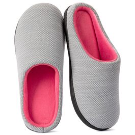 Жіночі домашні капці RockDove з ефектом пам'яті (Memory Foam), в'язані, сіро-рожеві, розмір 38/39 EU