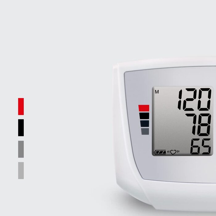 Тонометр Boso Medicus Family з 2 пам'ятними місцями, великим дисплеєм та визначенням аритмії – універсальна манжета (22–42см)