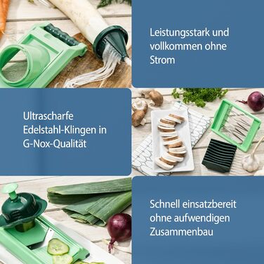 Набір Nicer Dicer Chef від Genius (15 частин): овочеріз, фруторіз, шинкувальник, подрібнювач, овочевий терт, мандоліна, зелень