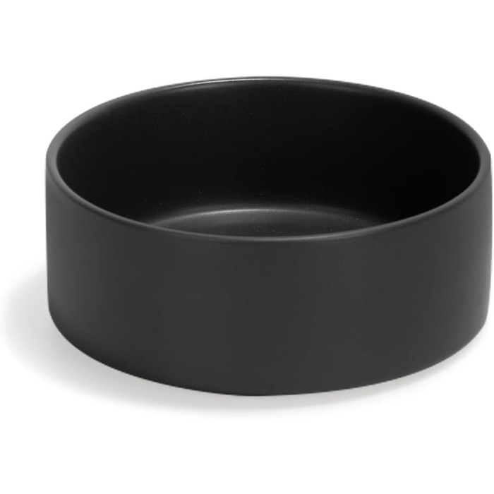 Керамічна миска для собак та котів SpunkyJunky, 400 мл, чорна