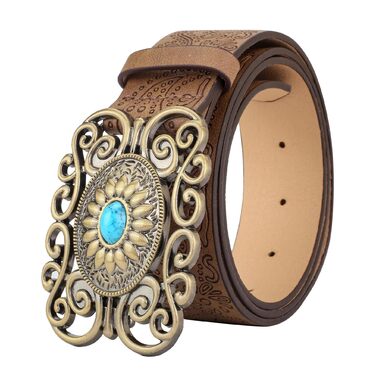 Жіночий шкіряний ремінь Chic Diary в ковбойському стилі, вінтажний пояс для джинсів коричневого кольору