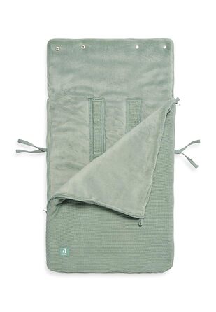 Дитячий конверт Jollein Basic Knit Forest Green для автокрісла та коляски, трикотажний, флісовий, універсальний, зелений