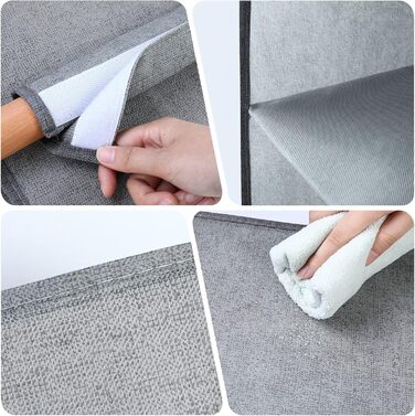 Органайзер для шафи AiQInu з 3 відділеннями, сірий, Medium