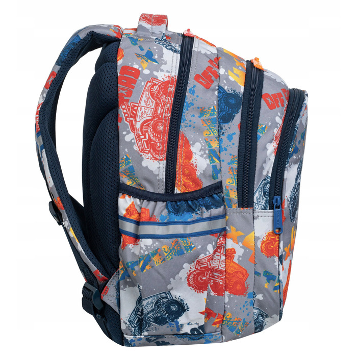 Багатовідсінковий шкільний рюкзак CoolPack, чорний, багатоколірний, 21 л