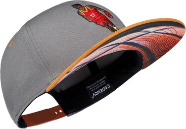 Кепки Snapback Cadency® для чоловіків та жінок, унікальні, з індивідуальними дизайнами, бейсболки з прямим козирком, регульовані, теплі зимові - темно-зелений (баскетбол - сірий)