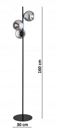 Підлогова лампа Elko-Lighting Dior E27 60 Вт, чорна