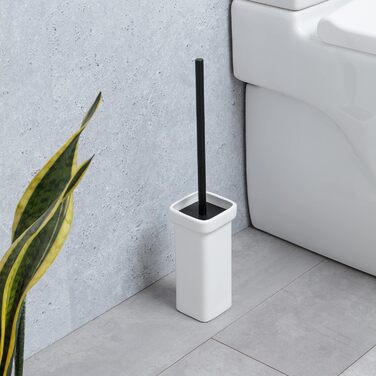 ТАТАЙ Щітка для унітазу | Міцна та довговічна | Сучасний дизайн | 12 x 12 x 38 см – Ecohome (Nero Bürste)
