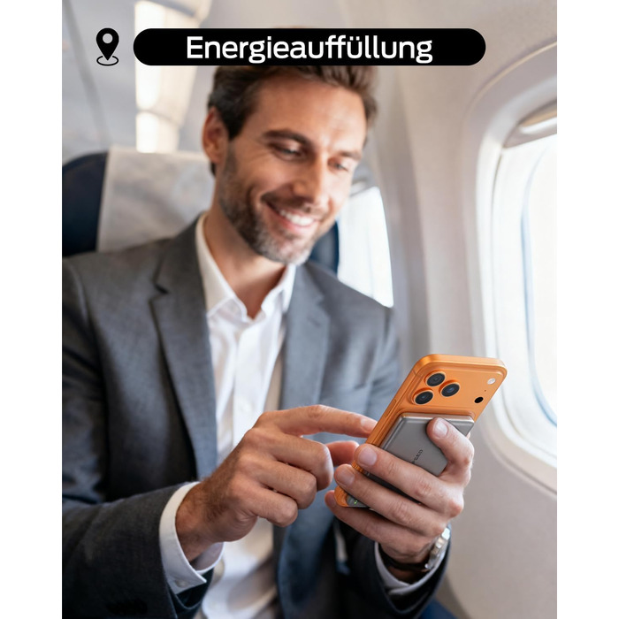 Power Bank MOVESPEED MagSafe 5000mAh Space Grau - Бездротовий зарядний пристрій для iPhone