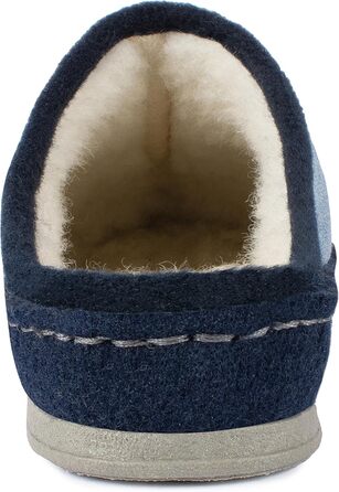 Шкарпетки-домашні жіночі Schawos Lisa з вовни з підкладкою, тепла, з супінатором, неслизька підошва (41 EU, Морський колір)