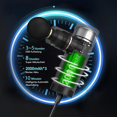 Масажер для м'язів Arboleaf Mini: тиха модель з AI, 4 насадки, USB-C, сірий