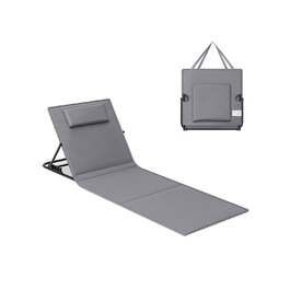 Комплект з 1 пляжного шезлонга з плавно регульованою спинкою Slate Grey / 1