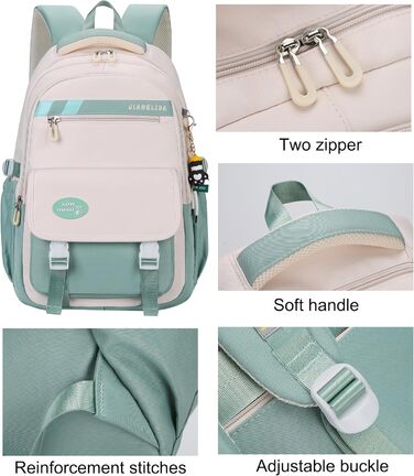 Сумка для книг SellerFun для підлітків, дівчаток, на школу, роботу, подорожі та спорт, 27 літрів