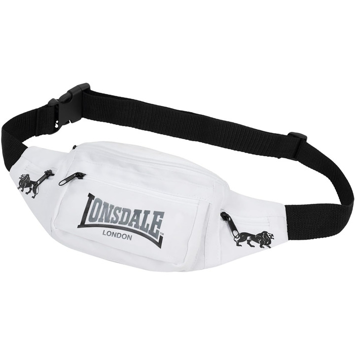 Поясна сумка Lonsdale Hip (Білий/Чорний/Попіл)