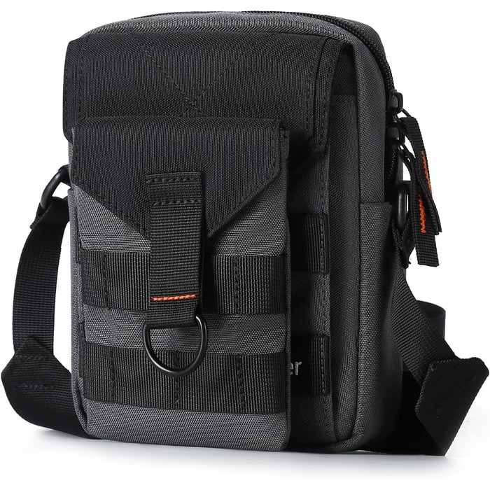 Поясна сумка Bauchtasche для чоловіків та жінок, спортивна сумка через плече, фанні-пак для активного відпочинку, подорожей, спорту та прогулянок (сірий)