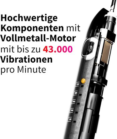 Zahnheld GERO G3 Електрична звукова зубна щітка з кейсом та насадкою | Відбілююча паста Natural White | 5 режимів чищення, тривала робота від акумулятора, чорний колір