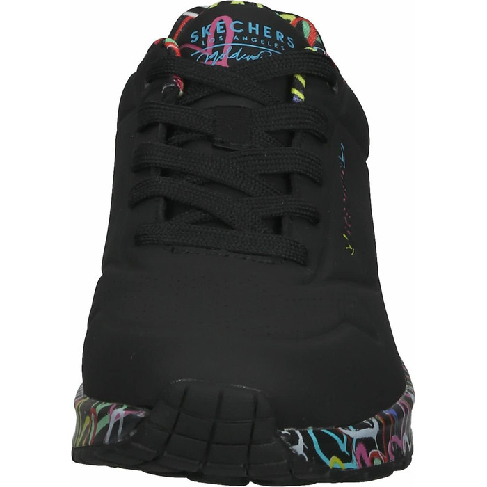 Дитячі кросівки Skechers 155506, чорний колір, підошва Durabuck, вставки з кольорової сітки