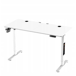Ігровий стіл Electroprime з регулюванням висоти, білий MDF, 140x60 см