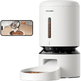 Автоматичний годівниця для котів та собак PETLIBRO 5L з відеоспостереженням 1080P, WiFi, нічним баченням, датчиком низького рівня корму та сигналізацією, 1-10 прийомів